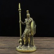 Resim 1 adet Bakır Spartalı Savaşçı, Ok ve Zırh Heykeli - Antika Tarzlı Bronz Tonlu Topluş Heykeli, İnce Detaylar, Masa Dekoru veya Tarihseverler için Mükemmel, Masa Dekoru Heykeli | Spartalı Tema Dekoru | Detaylı El Sanatları 