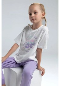 Resim Roly Poly 2'li Pijama Takımı Rp3614 Beyaz-lila Beyaz -Lila 