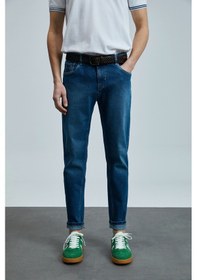Resim Lufian Anatol Smart Jean Erkek Pantolon Slim Fit Mavi Mavi 111200197100300 Mavi 