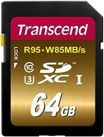 Resim Transcend SDXC UHS-I U3 Extreme 64 GB, TS64GSDU3 X 