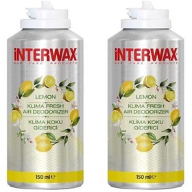 Resim İnterwax Interwax Limon Kokulu Klima Temizleyici Klima Fresh 150 ml (2adet) 