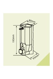 Resim KG-GOLDPAPER Xinda 380 ml Hazneli Üstten Doldurmalı Krom Kaplama Manuel Sıvı Sabun Dispenseri Aparatı 