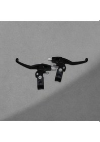 Resim Bisiklet Fren Kolu Takımı 1 Çift Siyah Bisiklet Kolu Universal Fren Kolu 