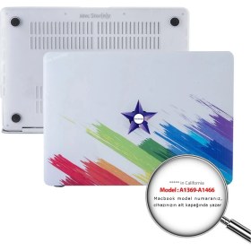 Resim McStorey Macbook Air Kılıf 13 inç Paint03 (Eski USB'li Model 2010-2017) A1369 A1466 ile Uyumlu 