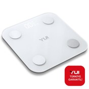 Resim Yui KB12 Plus Akıllı Yağ Ölçer Şarjlı Fonksiyonel Bluetooth Tartı Baskül 