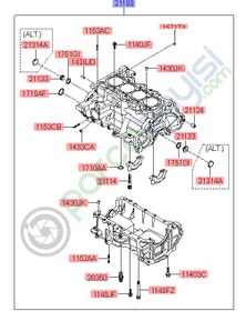 Resim Silindir Bloğu Kia Soul Sportage Orjinal | 366Y32Bh00 