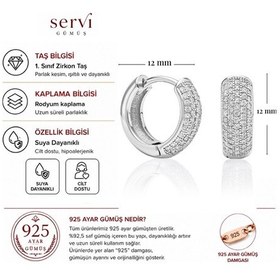 Resim Servi 925 Ayar Gümüş Stella Küpe-253 