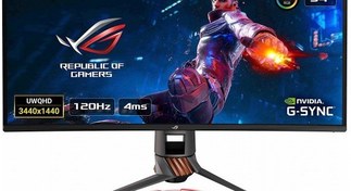 Resim Asus 34 Rog Swıft Pg349Q Curved Led Monitör 4Ms 3440X1440,Hdmi,Dp,120Hz,G-Sync,Hoparlör,Vesa,Pivot 