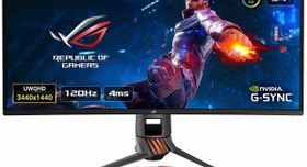 Resim Asus 34 Rog Swıft Pg349Q Curved Led Monitör 4Ms 3440X1440,Hdmi,Dp,120Hz,G-Sync,Hoparlör,Vesa,Pivot 