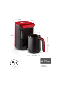 Resim Karaca Hatır 5 Fincan Kapasiteli Közde Türk Kahve Makinesi 