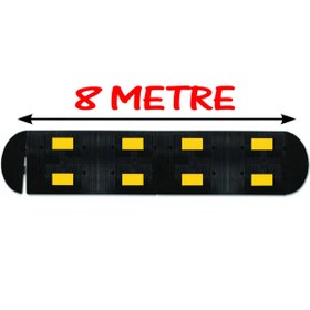 Resim İlgi Trafik Hız Kesici Kauçuk Hız Kesici Kasis Yol Kasisi Kauçuk Şaseli Yavaşlatıcı 8 Metre (50x40 cm) 