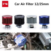 Resim Blue-25mm-12/25mm Hava Filtresi Araba Motosiklet İçin Evrensel Arayüz Filtresi Soğuk Hava Girişi Yüksek Akış Karter 