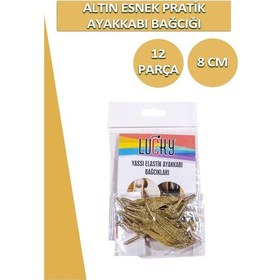 Resim Dopar Lucky Yassı Esnek Pratik Elastik Ayakkabı Bağcık 1 Çift 12 Parça 001 