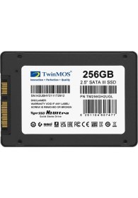 Resim TwinMOS 256GB 2.5" Sata3 SSD (580MB-550MB-S) Tlc 3dnand Grey (TM256GH2UGL) Ssd Disk 