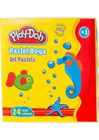Resim Play-Doh 24 Renk Pastel Boya Play-Pa004 