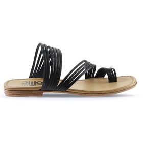 Resim Bueno Shoes Siyah Deri Kadın Parmak Arası Terlik 01wu3418 