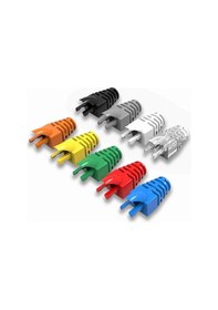 Resim 100 Adet - Yeni Nesil Cat5e / Cat6 Rj45 Koruyucu Kılıf Boot - Renkli 