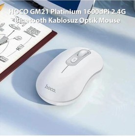 Resim Hoco Gm21 Platinium 1600dpi 2.4g Bluetooth Kablosuz Optik Mouse- 5775 