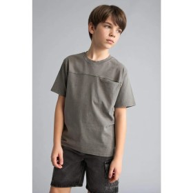 Resim DeFacto New Regular Fit Bisiklet Yaka Kısa Kollu Tişört Erkek Çocuk G9417A826SM 