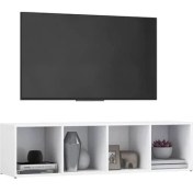 Resim T Designo Tdesıgno Ezgi Televizyon Sehpası - Ünitesi -Kitaplık-Beyaz 144 cm 4 Raflı 