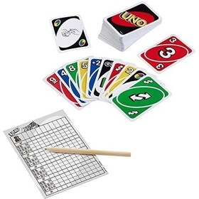 Resim Mattel Games Sevilen Uno Deluxe Kart Oyunu, Ailelerin Favorisi , K0888 
