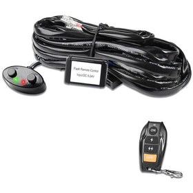 Resim Led Işık Çubuğu Kablolama Takımı, 480w Kablosuz Uzaktan Kumanda Kablol Siyah 