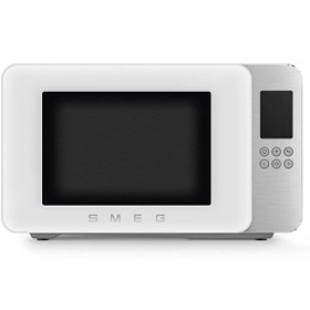 Resim Smeg MOC01WHMEU 29 L Retro Solo Izgaralı Mikrodalga Mat Beyaz 