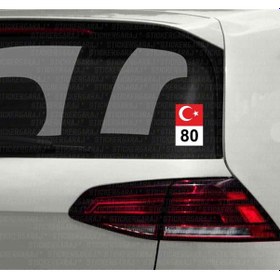 Resim Osmaniye 80 Il Plaka Sticker Ayyıldız Türkiye Etiket Stickerı 477679123 