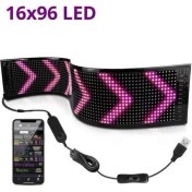 Resim LED Ekran Matrix Panel En Büyük Boy Araba Yazısı 