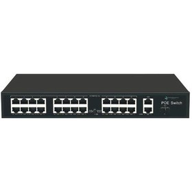 Resim Ods 24port Poe 300w 1-sfp 2-uplink 10/100 Yönetilemez Switch 08ods-24p2u1s-300 