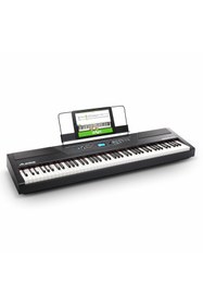 Resim Hepta Collection Alesis Recital Pro - Dijital Piyano Klavye 88 Ağırlıklı Çekiç Hareketli Tuşu, 12 Premium Ses ve Dahi 