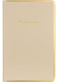 Resim Victoria S Journals Monaco Vegan Deri Sert Kapak 13x21 Çizgili Defter Krem 123-0234 