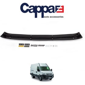 Resim Cappafe Iveco Daily Ön Cam Güneşliği Siperlik Vizör Şapka Terek Akrilik (ABS) Piano Black 2011-2014 