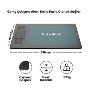 Resim Veikk A50 10 x 6" Grafik Tablet 