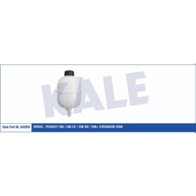 Resim Radyator Yedek Su Deposu Kapakli P206 1.4 1.6 16V 2002- 504646307 