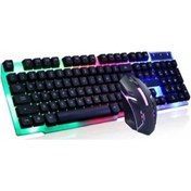 Resim Velliw RGB Aydınlatmalı Kablolu Gaming Oyuncu Klavye Yüksek Hassasiyetli Optik Mouse Set ergonomik tasarım 