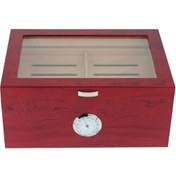 Resim Falconetti 2 Katlı Camlı Humidor Puro Kutusu Rc19 