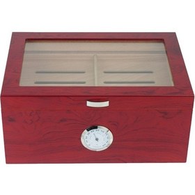Resim Falconetti 2 Katlı Camlı Humidor Puro Kutusu Rc19 