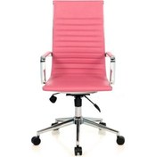 Resim Aykanoffice Aykan Ofis Riva Pembe Yönetici Koltuğu 