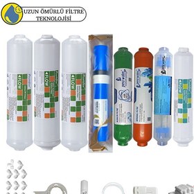 Resim Pemax Water Solutions Purefer Kapalı Kasa Su Arıtma Sertifikalı 8'li Vontron Helixfil 4000 TDS Mebran Mineral-Alkali-Detox 