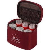 Resim Ximistore9 Kamp Ve Piknik İçin Taşınabilir Baharat Şişesi Seti - 6 Parça Şarap Kırmızısı Kırmızı 