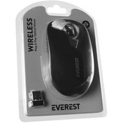 Resim Everest SMW-973 SİYAH KABLOSUZ OPTİK MOUSE 2,4G 
