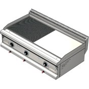 Resim CSA Karacasan 900 Seri Set Üstü Doğalgazlı Yarı Kanallı Izgara 