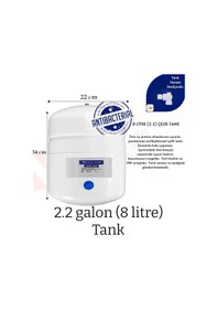 Resim Su Arıtma Tankı 8lt Tüm Cihazlara Uyumlu, Nsf Onaylı, Paslanmaz Ç 