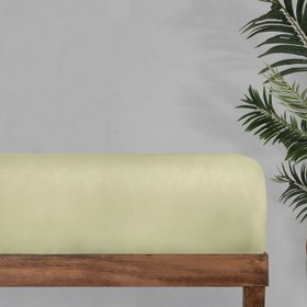 Resim Sarev Monochrome Saten Düz Çarşaf Tek Kişilik Lemon Cream 