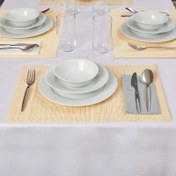 Resim Excellent Houseware 4'lü Amerikan Servis - Bej - 30x40 cm 