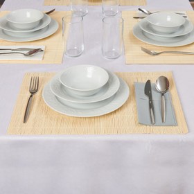 Resim Excellent Houseware 4'lü Amerikan Servis - Bej - 30x40 cm 