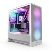 Resim H5 Flow RGB 2024 CC-H52FW-R1 F360 RGB Fanlı ATX Beyaz Bilgisayar Kasası Nzxt