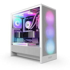 Resim H5 Flow RGB 2024 CC-H52FW-R1 F360 RGB Fanlı ATX Beyaz Bilgisayar Kasası 