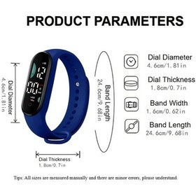 Resim Sunshine022 Yeşil Ve Beyaz Renkli 2li Led Ekran Tarih Ve Saat Spor Bileklik Akıllı Saat Çiftler İçin Fitness Takipçi Diğer 